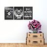 Conjunto Quadros Decorativos Leão Faça Mais o que ama 28x40cm - 2