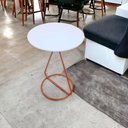 Ver imagem 2 de Mesa de Centro Lateral Maria Base de Aço Design Moderno