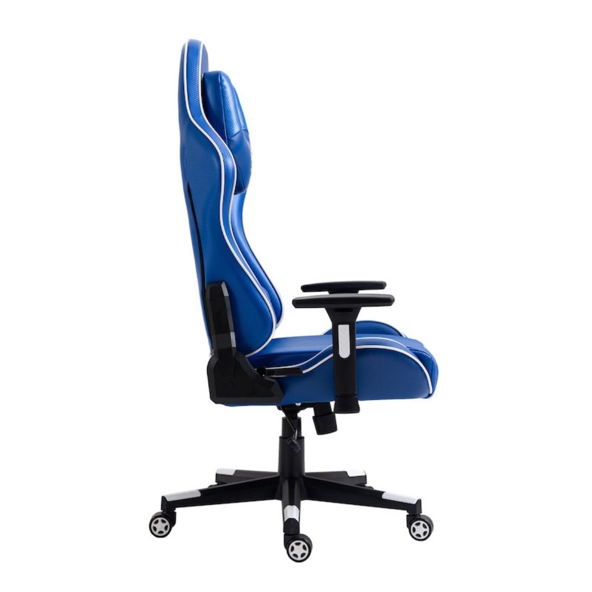 Cadeira gamer MaxRacer Tactical CBF Azul e Branca Licenciada - 5