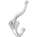 Ver imagem 1 de Cabide duplo grande metálico niquelado - Vonder