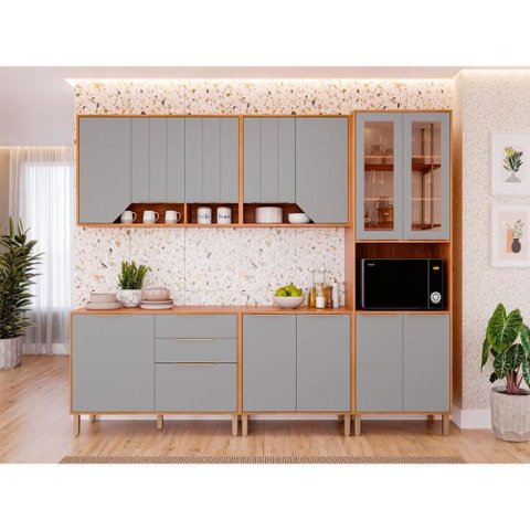Cozinha Completa 5 Peças Celeste C182 Cinamomo/Platina MGM