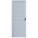Ver imagem 1 de Porta de Giro Alumínio Branco Palheta Veneziana Ventilada Maxx - 210x60 - Esquerda