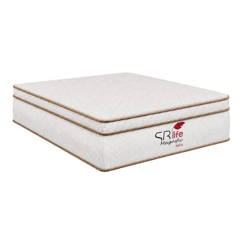 Colchão Casal Sr Life Magnific Massage Infra Espuma D33 138x188x31cm Bege