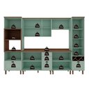 Ver imagem 4 de Armário De Cozinha Comp Genialflex Iluminata Ayla Verde Mint