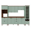 Ver imagem 1 de Armário de Cozinha Comp Genialflex Iluminata Ayla Verde Mint