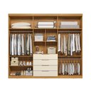 Ver imagem 3 de Guarda Roupa Casal Giardino 6 Portas Cinamon Off White - Demóbile