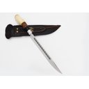 Ver imagem 3 de Faca Luxo Churrasco Cabo Osso Chifre Persoanliazação a Laser