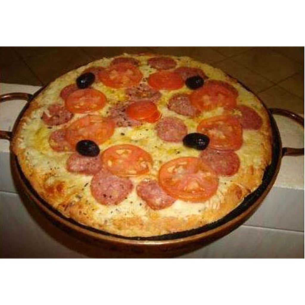 Forma de Pizza em Pedra Sabão de 37 Cm - Curada - 4