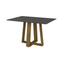 Ver imagem 2 de Mesa de Jantar 136cm Multimóveis CR50044 Carvalho/Cinza