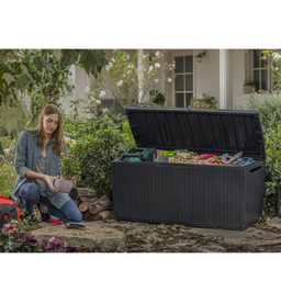 Baú Multiuso Guarda Objetos Springwood 305l - Preto - 3