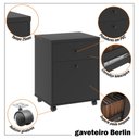 Ver imagem 7 de Gaveteiro Arquivo Office Mdp Rodízio Berlin - Vianossa