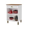 Balcão de Cozinha 60cm 1 Porta 1 Gaveta Roma Branco - 3