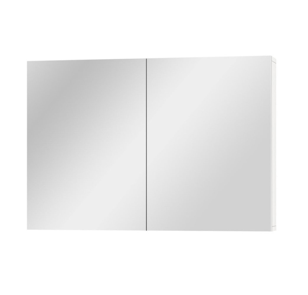 Espelheira Para Banheiro Completa Com Espelho Cor: Branca - 2