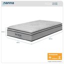 Ver imagem 2 de Colchão Solteiro King Ortopédico San Gabriel Branco Espuma D33 One Pillow 96x203x33cm