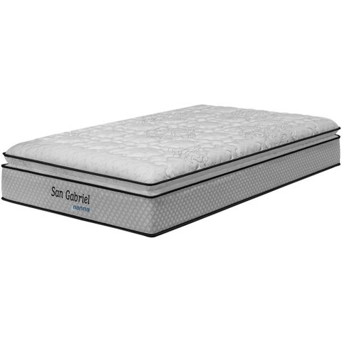 Colchão Solteiro King Ortopédico San Gabriel Branco Espuma D33 One Pillow 96x203x33cm