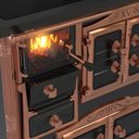 Ver imagem 3 de FOGAO A LENHA N 1 PRINCESS PREMIUM PRETO ROSE GOLD SE
