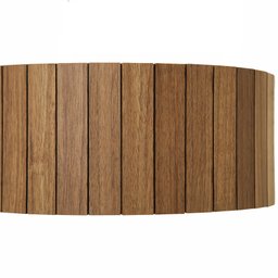 Luminária Decorativa Madeira Plafon Redondo Dunas 25cm - 5