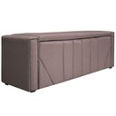 Ver imagem 1 de Calçadeira Baú Queen 160 Cm Para Cama Box Linho Rosê