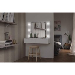 Penteadeira de Parede com Espelho 2 Gavetas Arujá Politorno - 6