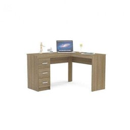 Mesa para Escritório Canto 3 Gavetas Fênix Politorno - 6