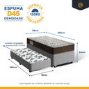 Ver imagem 4 de Cama Box com Colchão de Espuma D45 Solteiro Ortobom Iso 150 + Auxiliar Unique Solteiro 88cm