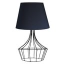 Ver imagem 1 de Abajur De Mesa Aramado Balão Preto Cúpula Algodão