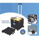 Ver imagem 3 de Carrinho Compras Carga Cesto Transporte Dobrável Tipo Maleta