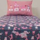 Ver imagem 2 de Jogo de Cama Solteiro 2 peças Joy Cute Dogs