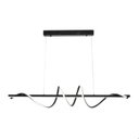 Ver imagem 1 de Lustre Pendente Moderno 100cm LED 36W 3000k ou 6000k Bivolt Preto