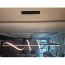 Ver imagem 2 de Lustre Pendente Moderno 100cm LED 36W 3000k ou 6000k Bivolt Preto