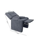Ver imagem 2 de Poltrona Reclinável do Papai Mônica – Veludo Confortável– Just Time