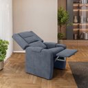 Ver imagem 4 de Poltrona Reclinável do Papai Mônica – Veludo Confortável– Just Time