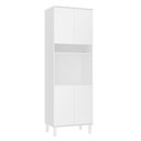 Ver imagem 1 de Paneleiro 70cm 4 Portas e 1 Nicho para Forno Microondas Dora Branco/branco Supremo