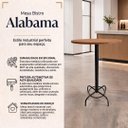 Ver imagem 2 de Mesa Alta Bistrô Área Gourmet Alabama Cor: Louro Freijó Kmj
