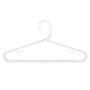 Ver imagem 4 de Kit 50 Cabides de Acrílico Transparente Adulto 8mm Ideal P/ Guarda Roupas