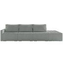 Ver mais imagens de Sofá Ilha Modular com Puff para Sala Living 342cm Georgia K04 Bouclê Cinza - Mpozenato