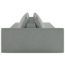 Ver imagem 4 de Sofá Ilha Modular com Puff para Sala Living 342cm Georgia K04 Bouclê Cinza - Mpozenato