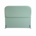 Ver imagem 3 de Cabeceira Queen Orgânica Verde Menta Madeira Maciça em Suede Click Home