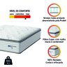 Colchão Casal Queen Molas Guarda Costas Max com Pillow 158x198x40cm Branco/cinza Probel - 3