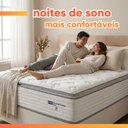 Ver imagem 7 de Colchão Casal Queen Molas Guarda Costas Max com Pillow 158x198x40cm Branco/cinza Probel