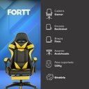 Ver imagem 6 de Cadeira Gamer Fortt xiamen Amarela - Cgf011-am