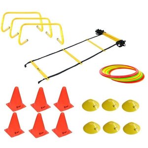 Kit Funcional Barreira Salto Escada Cones Argolas Chapeus