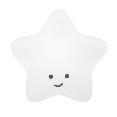 Luminária de Mesa Abajur Infantil Estrela Branca Quarto do Bebê