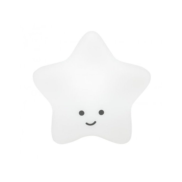 Luminária de Mesa Abajur Infantil Estrela Branca Quarto do Bebê