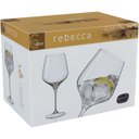 Ver imagem 2 de Kit 6 Taça Bohemia Rebecca Água 23x10x10cm 540ml Cristal Transparente