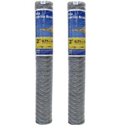 Kit 2 Telas Galvanizada Resistente Fio 22 1,8m x 50m - 2