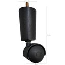 Ver imagem 3 de Kit 7 Pe de Cama Box Casal Rodinhas para Moveis Pé para Cama