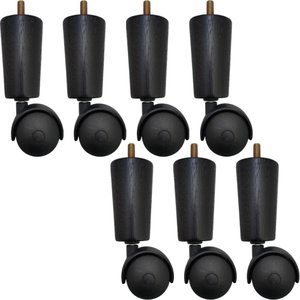 Kit 7 Pe de Cama Box Casal Rodinhas para Moveis Pé para Cama