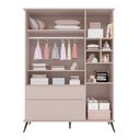 Ver mais imagens de Jogo de Quarto Infantil Guarda Roupa e Cômoda 100% Mdf Melinda Rosê - Phoenix Phoenix Baby