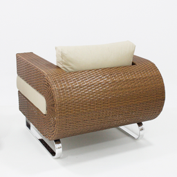 Poltrona Begônia Fibra Sintética para Jardim Varanda Piscina - Trama Móveis - 3